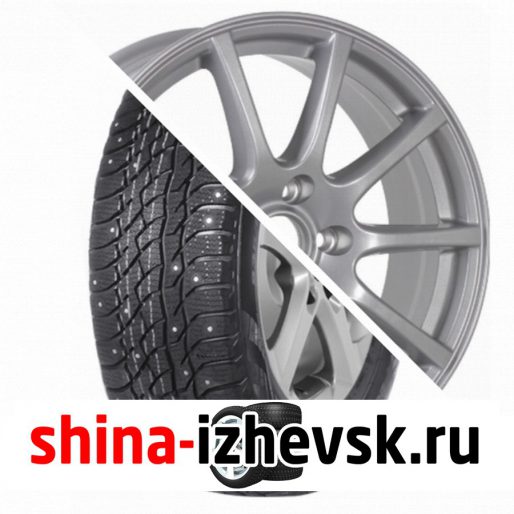 Колесо в сборе Viatti Bosco Nordico (V-523) 205/70 R15 T 96 + CrossStreet CR16 6xR15 4×100 ET48 DIA54.1 Серебристый в Ижевске